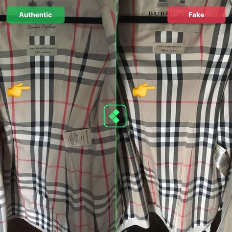 burberry check trousers fake|how to check Burberry coat.